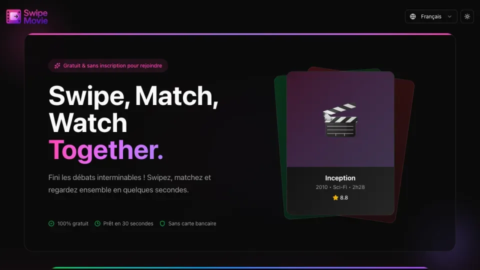 Screenshot of Swipe Movie
